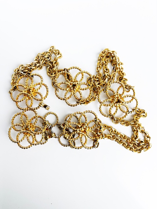 Vintage Yves Saint Laurent Chain Belt Necklace 1960s Roger Scemama for YSL main image 11